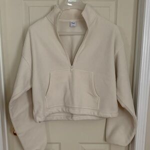 Tna Cream Quarter-Zip Fleece Pullover